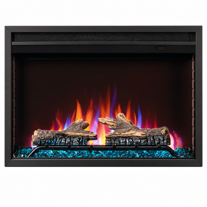 Napoleon NEFB30H Cineview 30" Built-in Electric Fireplace Insert with Logs and Remote