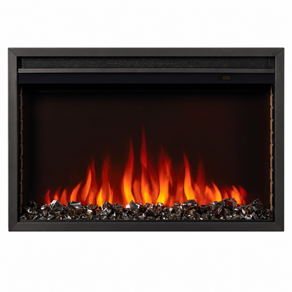 Napoleon NEFB30H Cineview 30" Built-in Electric Fireplace Insert with Logs and Remote