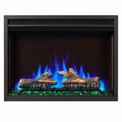 Napoleon NEFB30H Cineview 30" Built-in Electric Fireplace Insert with Logs and Remote