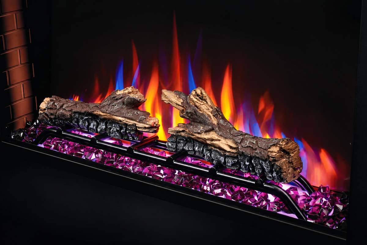 Napoleon NEFB30H Cineview 30" Built-in Electric Fireplace Insert with Logs and Remote