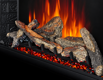 Napoleon NEFB36H-BS-2 Element 36" Built-in Electric Fireplace with Logs and Remote Control