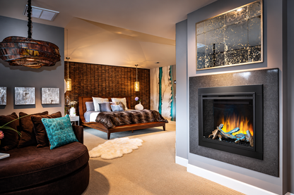 Napoleon NEFB42H-BS-1 Element 42" Built-in Electric Fireplace with Logs and Remote Control
