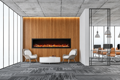 Napoleon NEFB96AB Astound 96" Built-in Linear Electric Fireplace With Wi-Fi Connectivity