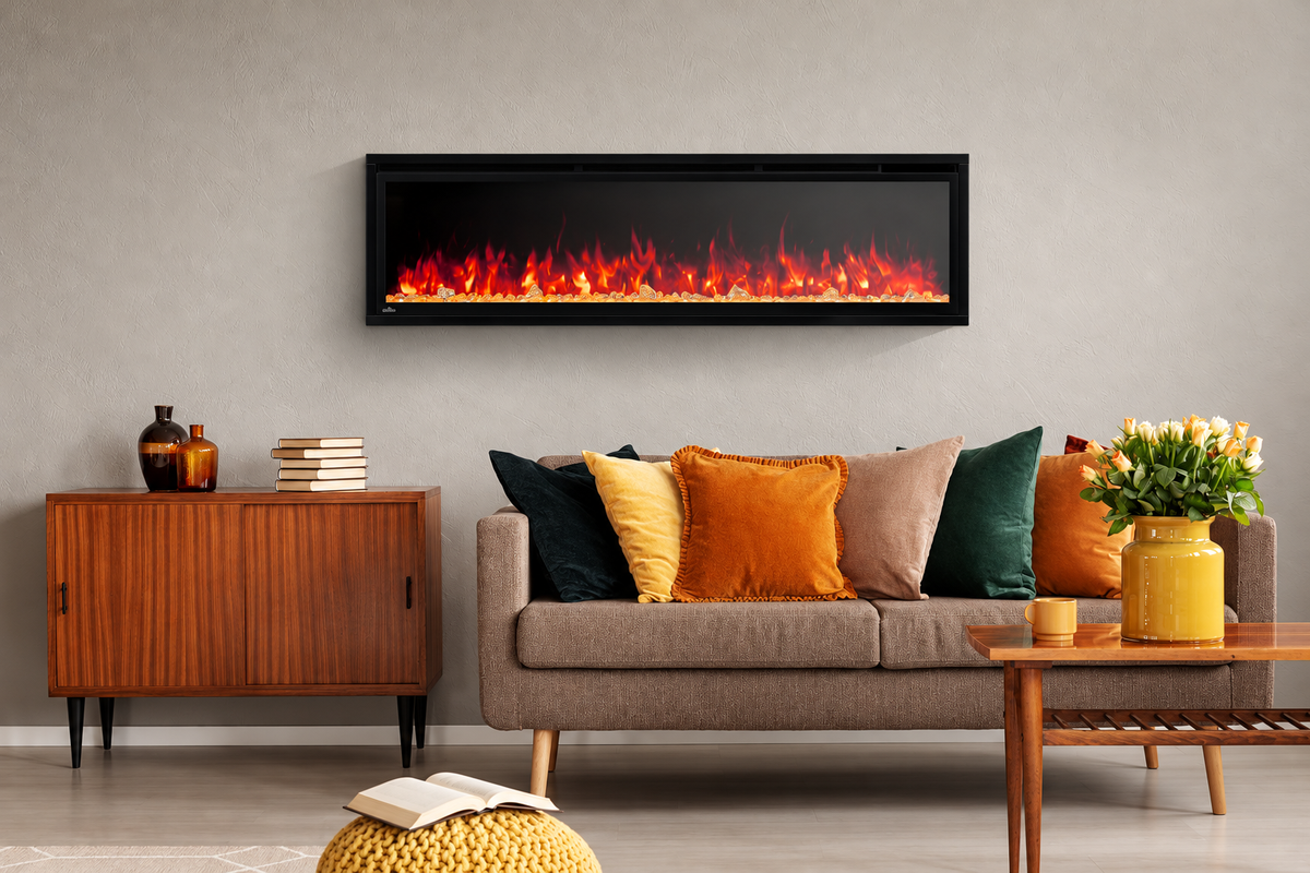 Napoleon NEFL60CFH-1 Entice 60" Wall-Hanging Linear Electric Fireplace