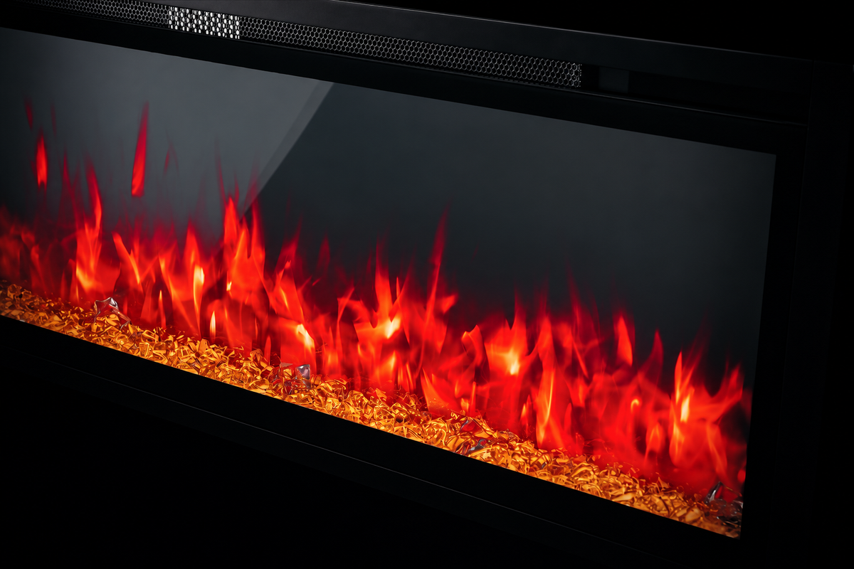 Napoleon NEFL72CFH-1 Entice 72" Wall-Hanging Linear Electric Fireplace
