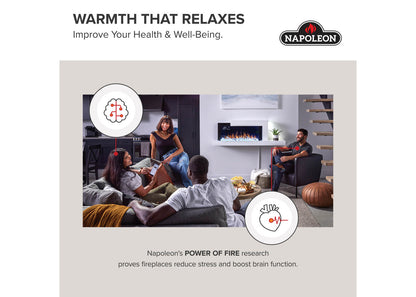 Napoleon Rosedale 3 Built-in 29" Electric Fireplace with Logs and Remote