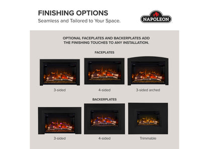 Napoleon Rosedale 3 Built-in 29" Electric Fireplace with Logs and Remote
