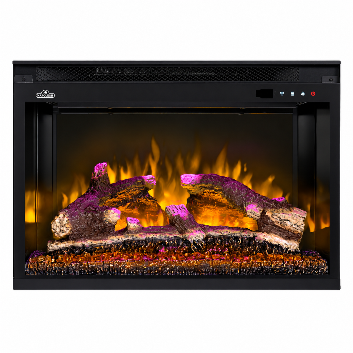 Napoleon Rosedale 3 Built-in 29" Electric Fireplace with Logs and Remote