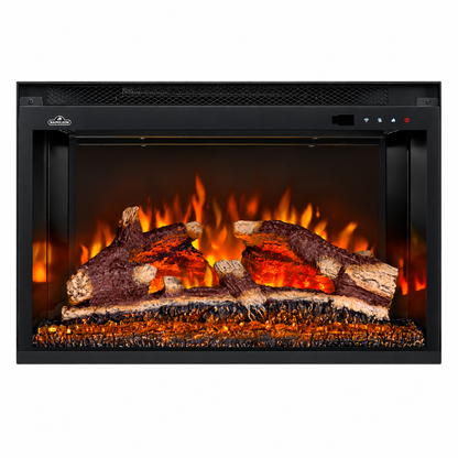 Napoleon Rosedale 3 Built-in 29" Electric Fireplace with Logs and Remote