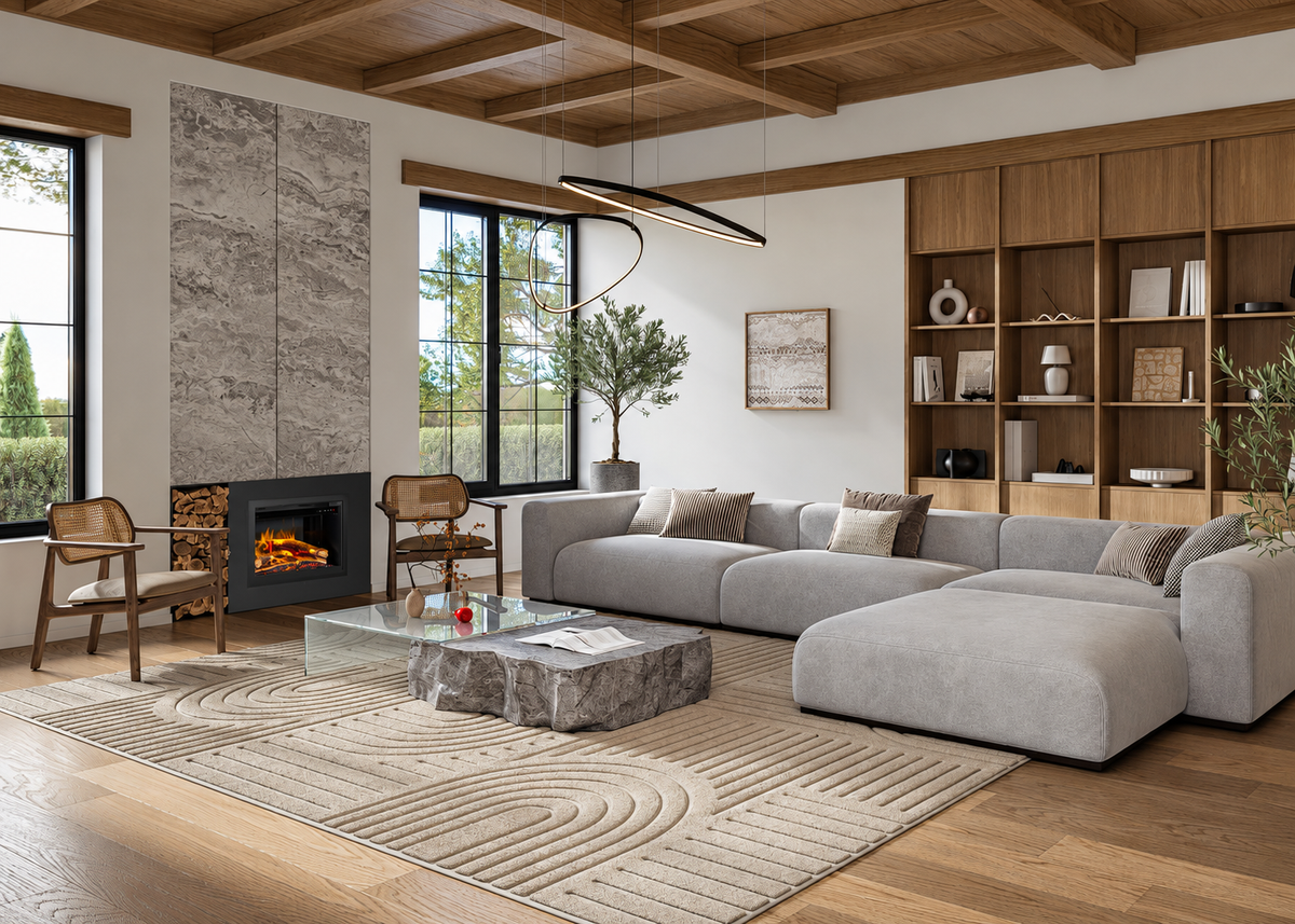 Napoleon Rosedale 3 Built-in 29" Electric Fireplace with Logs and Remote
