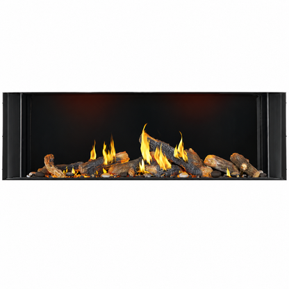 Napoleon Tall Bay Luxuria 62" Multi Sided Direct Vent Linear Gas Fireplace with Electronic Ignition