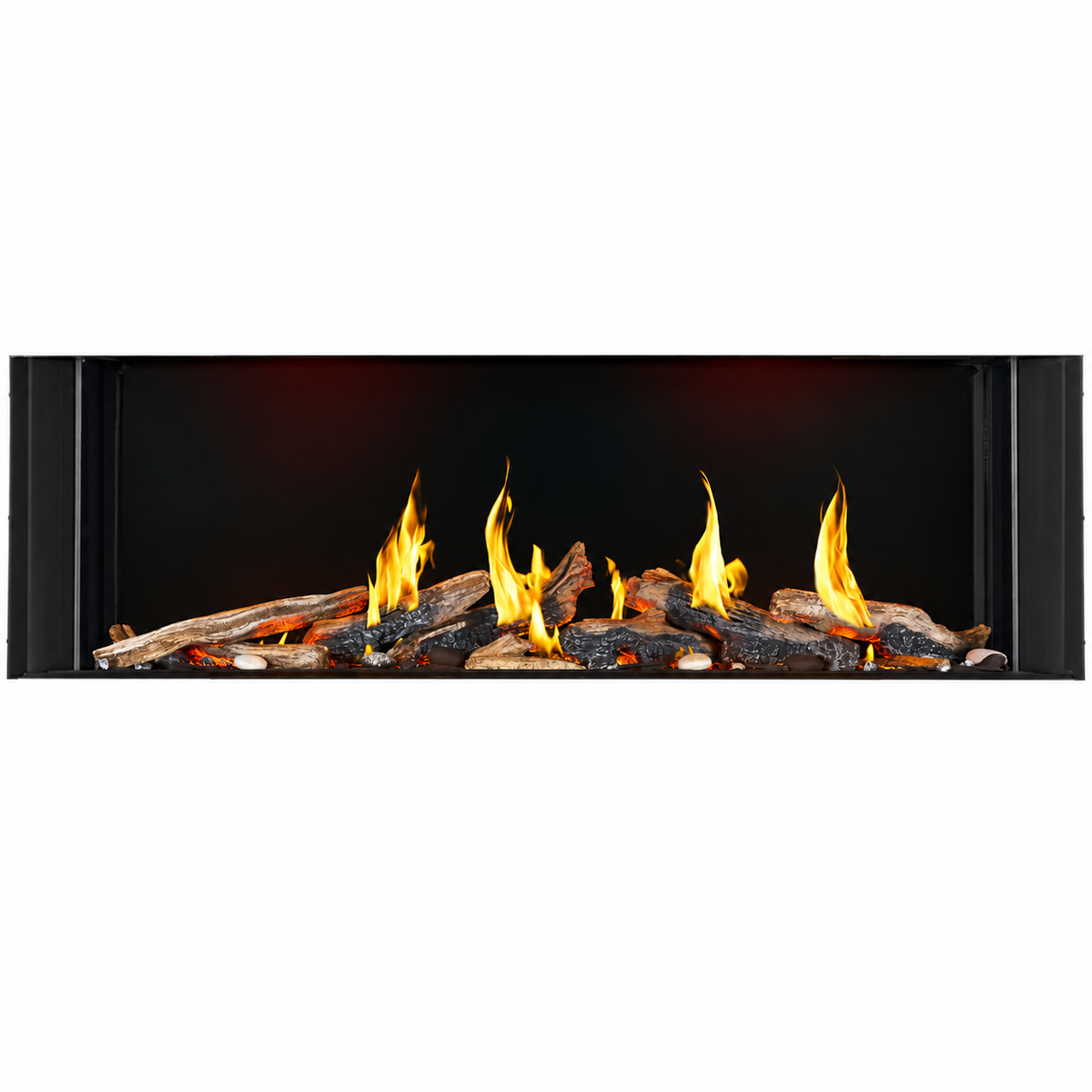 Napoleon Tall Bay Luxuria 62" Multi Sided Direct Vent Linear Gas Fireplace with Electronic Ignition