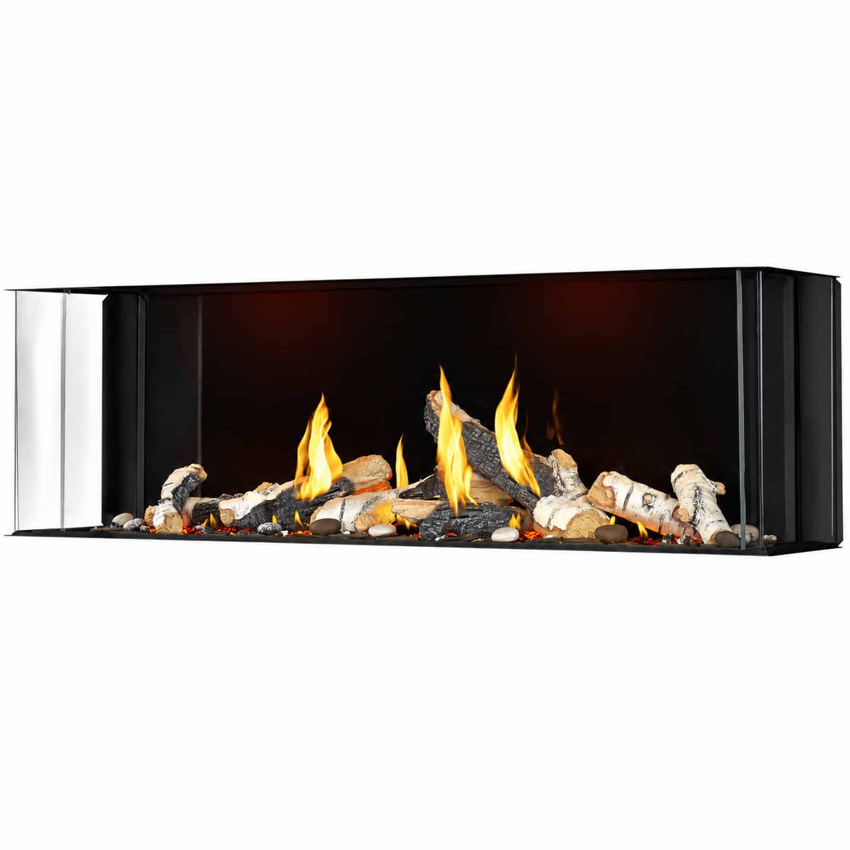 Napoleon Tall Bay Luxuria 62" Multi Sided Direct Vent Linear Gas Fireplace with Electronic Ignition