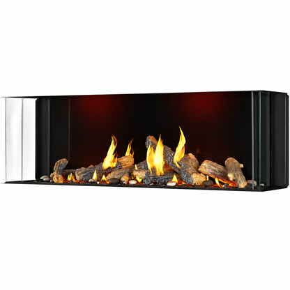 Napoleon Tall Bay Luxuria 62" Multi Sided Direct Vent Linear Gas Fireplace with Electronic Ignition