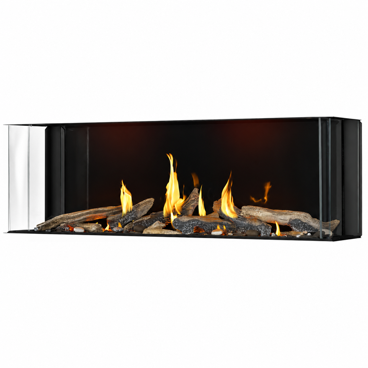Napoleon Tall Bay Luxuria 62" Multi Sided Direct Vent Linear Gas Fireplace with Electronic Ignition