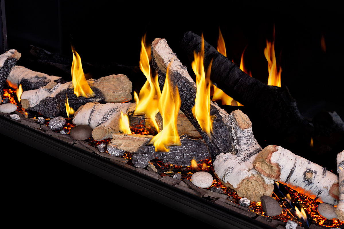 Napoleon Tall Bay Luxuria 62" Multi Sided Direct Vent Linear Gas Fireplace with Electronic Ignition