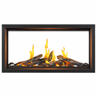 Napoleon Tall Linear Vector 50" See Through Direct Vent Gas Fireplace With Luminous Logs