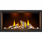 Napoleon Tall Linear Vector 50" Single Sided Direct Vent Gas Fireplace With Luminous Logs