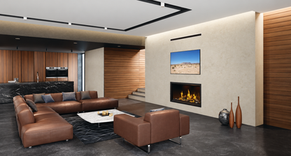 Napoleon Tall Linear Vector 50" Single Sided Direct Vent Gas Fireplace With Luminous Logs