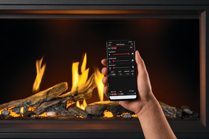 Napoleon Tall Linear Vector 50" Single Sided Direct Vent Gas Fireplace With Luminous Logs