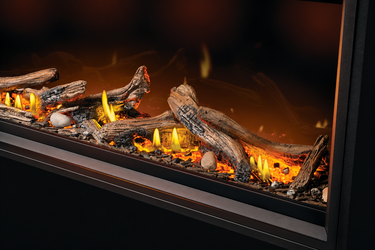 Napoleon Tall Linear Vector 50" Single Sided Direct Vent Gas Fireplace With Luminous Logs