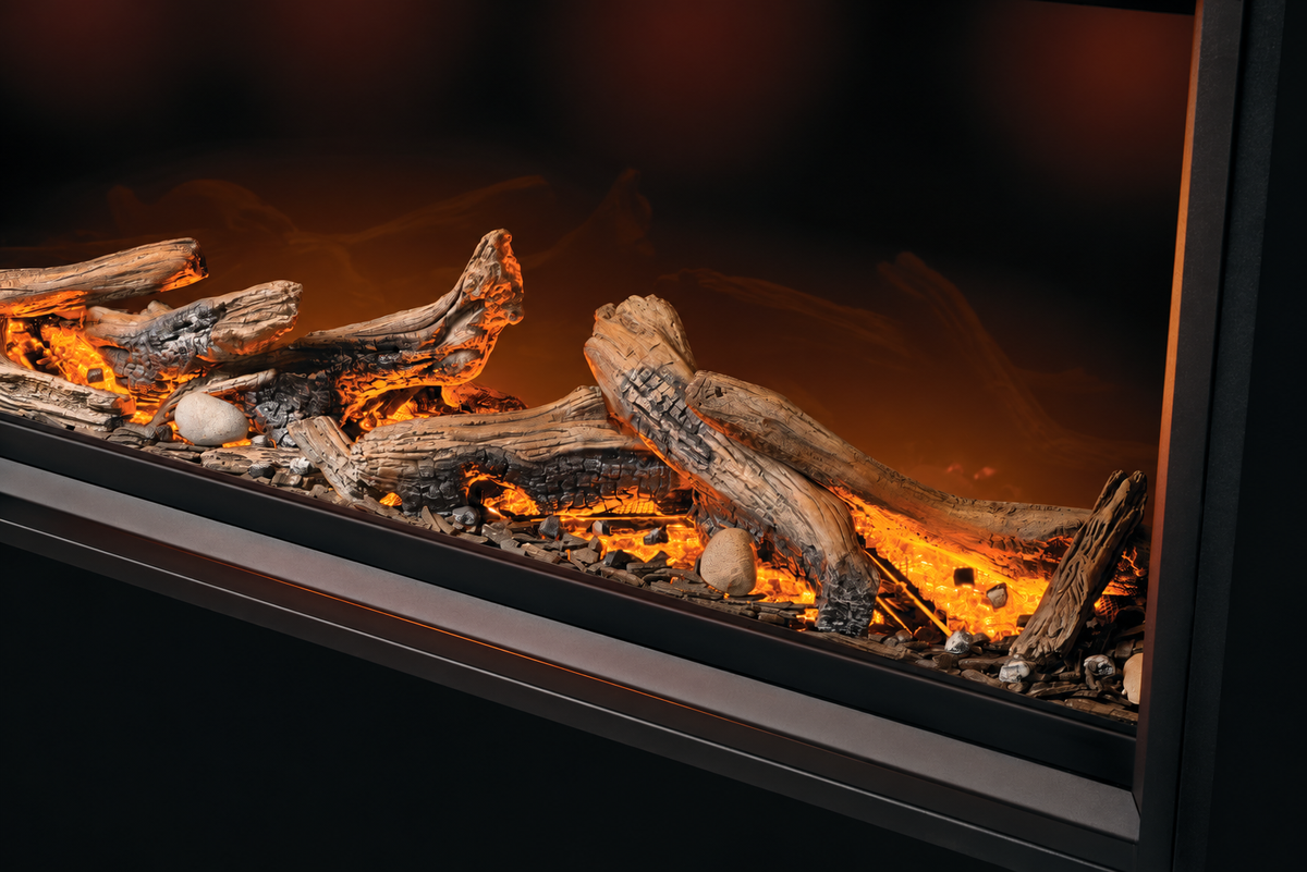 Napoleon Tall Linear Vector 50" Single Sided Direct Vent Gas Fireplace With Luminous Logs