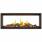 Napoleon Tall Linear Vector 62" See Through Direct Vent Gas Fireplace With Luminous Logs