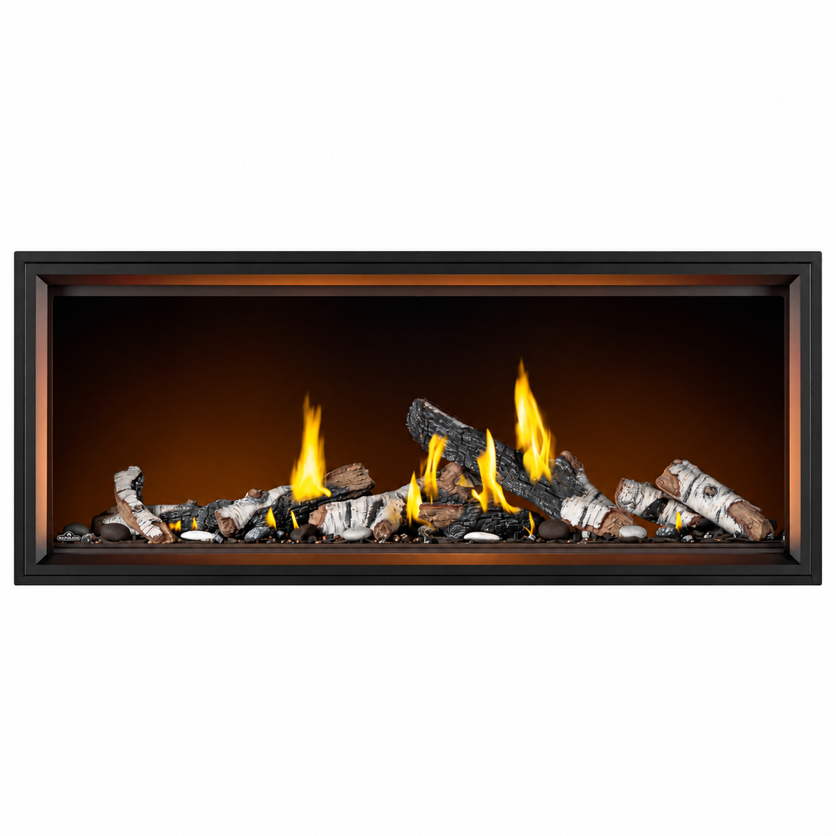Napoleon Tall Linear Vector 62" Single Sided Direct Vent Gas Fireplace With Luminous Logs