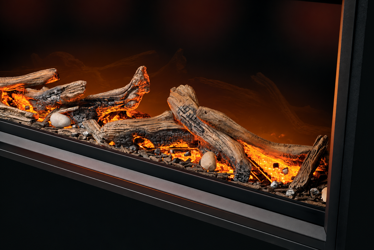Napoleon Tall Linear Vector 62" Single Sided Direct Vent Gas Fireplace With Luminous Logs