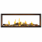 Napoleon Tall Linear Vector 74" See Through Direct Vent Gas Fireplace With Luminous Logs