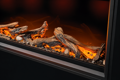 Napoleon Tall Linear Vector 74" Single Sided Direct Vent Gas Fireplace With Luminous Logs