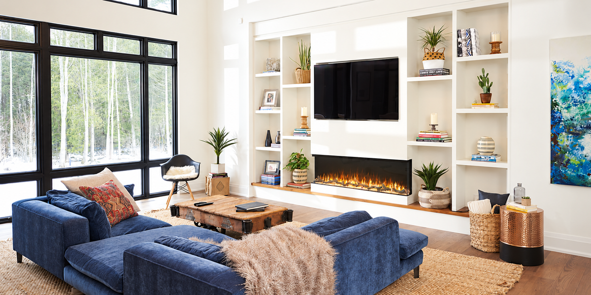Napoleon Trivista Primis 60" Multi-Sided Built-in Linear Electric Fireplace