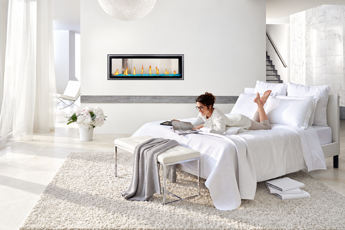 Napoleon Vector 50" See Through Direct Vent Linear Gas Fireplace with Electronic Ignition