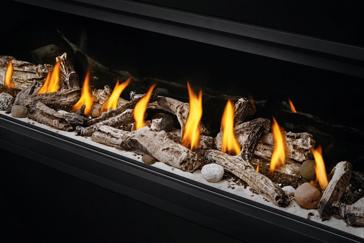 Napoleon Vector 50" See Through Direct Vent Linear Gas Fireplace with Electronic Ignition