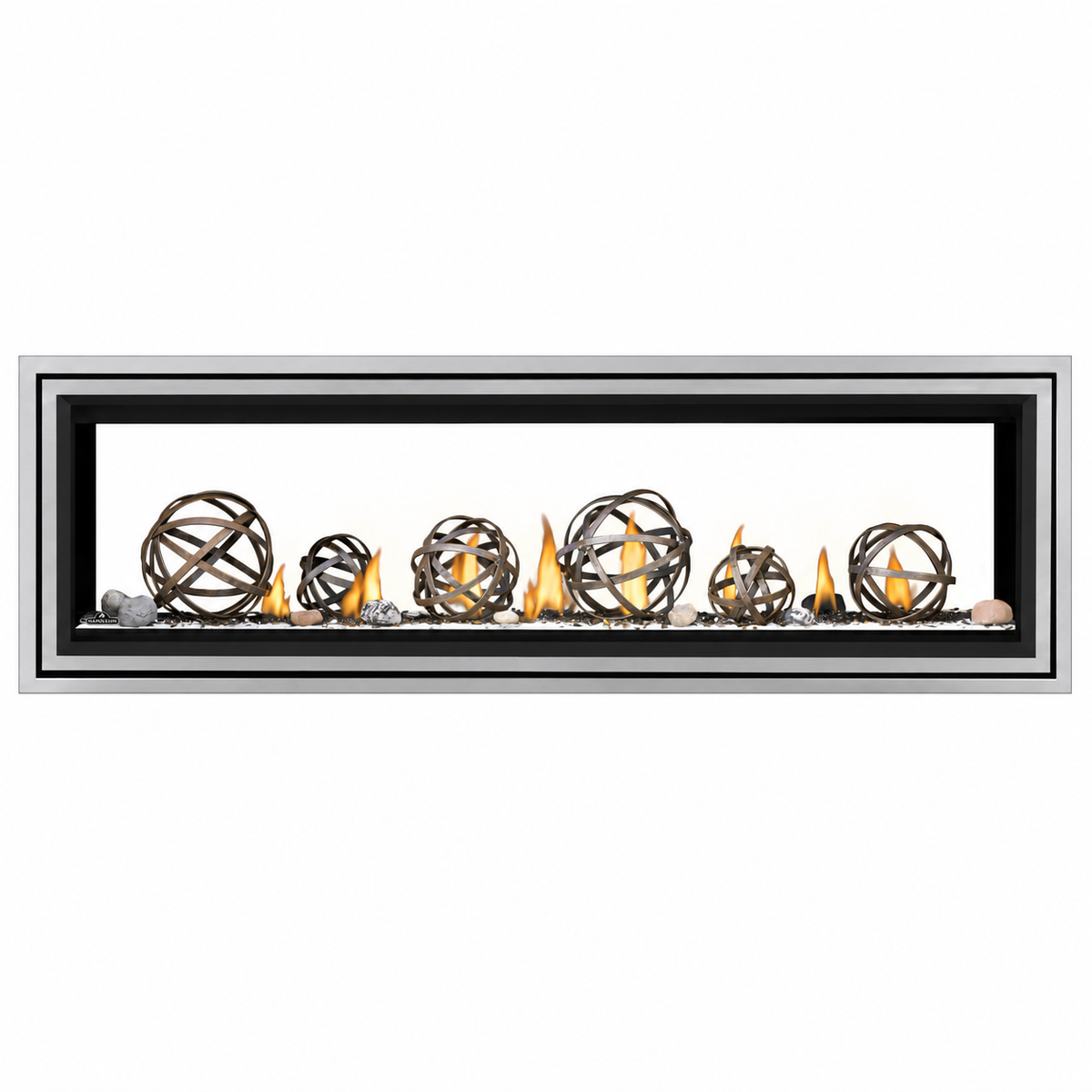 Napoleon Vector 62" See Through Direct Vent Linear Gas Fireplace with Electronic Ignition