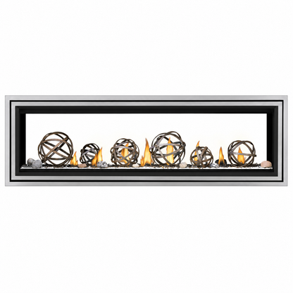 Napoleon Vector 62" See Through Direct Vent Linear Gas Fireplace with Electronic Ignition