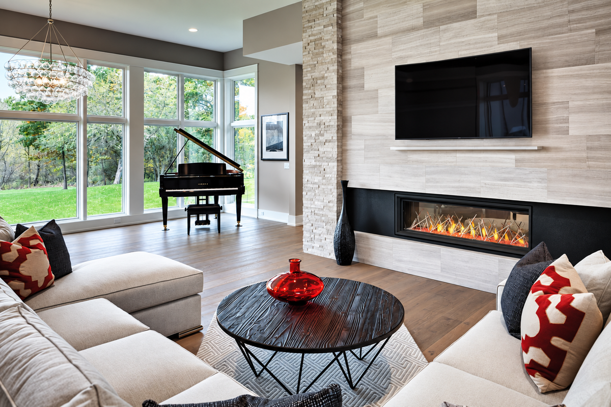 Napoleon Vector 62" See Through Direct Vent Linear Gas Fireplace with Electronic Ignition