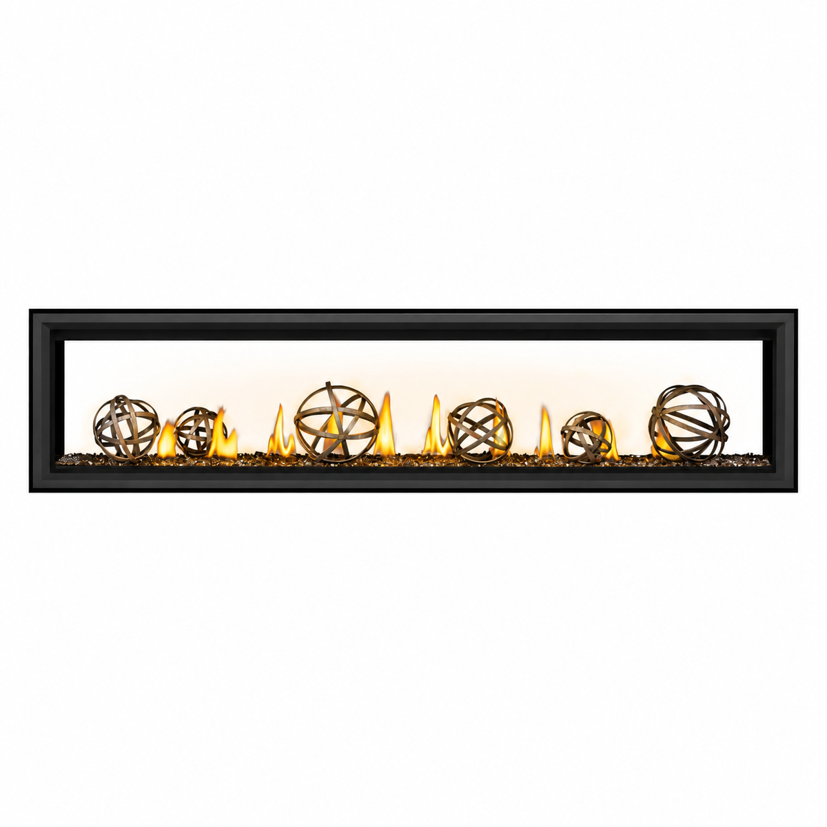 Napoleon Vector 74" See Through Direct Vent Linear Gas Fireplace with Electronic Ignition