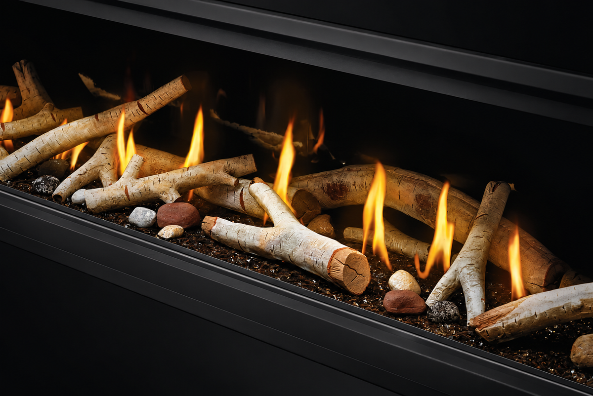Napoleon Vector 74" See Through Direct Vent Linear Gas Fireplace with Electronic Ignition