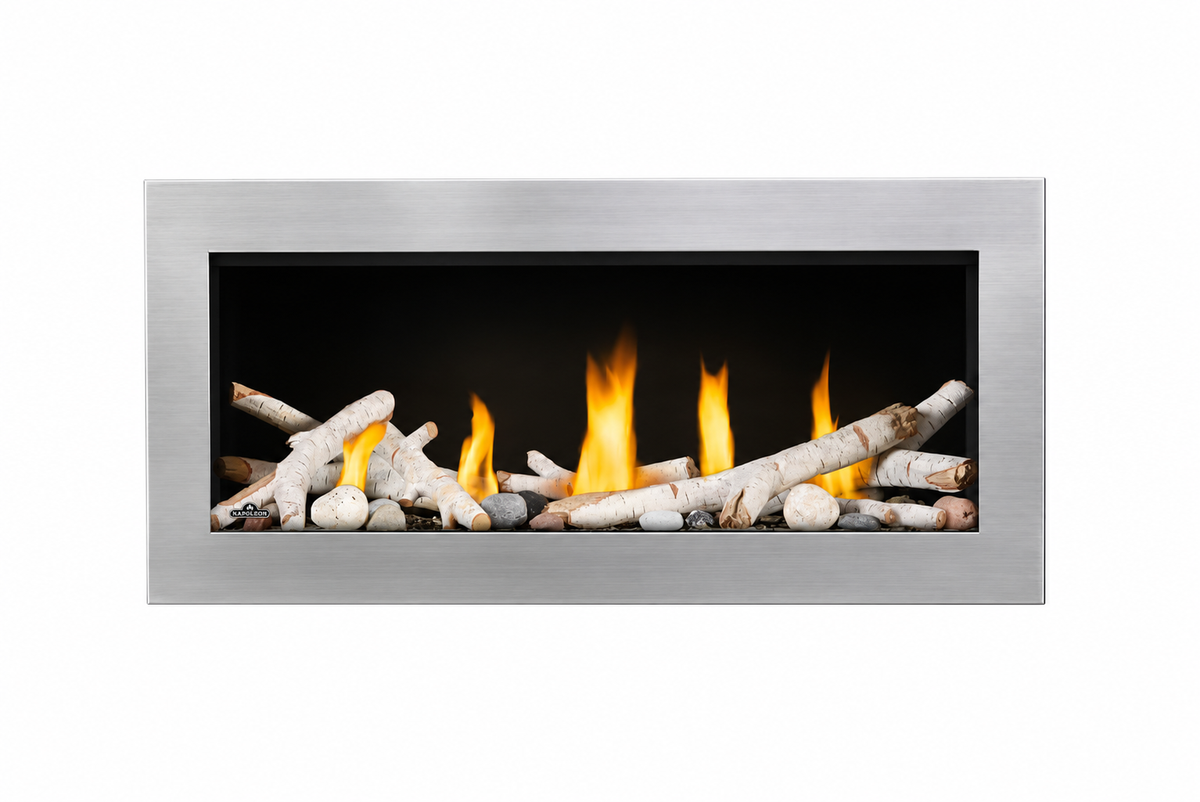 Napoleon Vector LV38 Single Sided 38" Direct Vent Linear Gas Fireplace with Electronic Ignition
