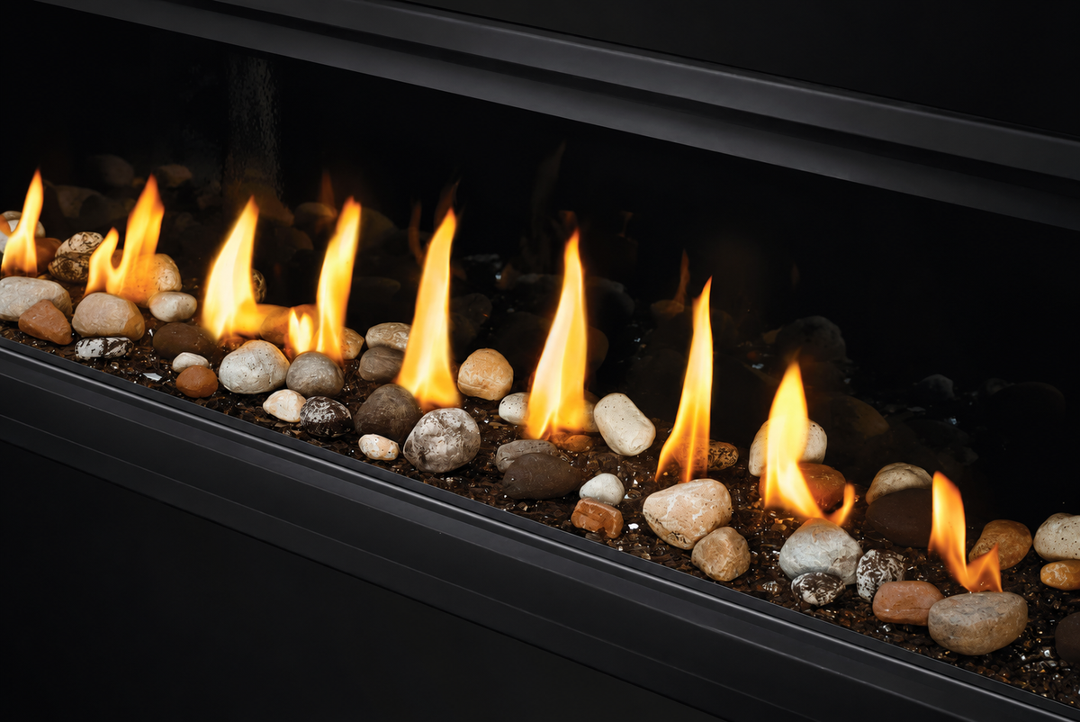 Napoleon Vector LV50 Single Sided 50" Direct Vent Linear Gas Fireplace with Electronic Ignition