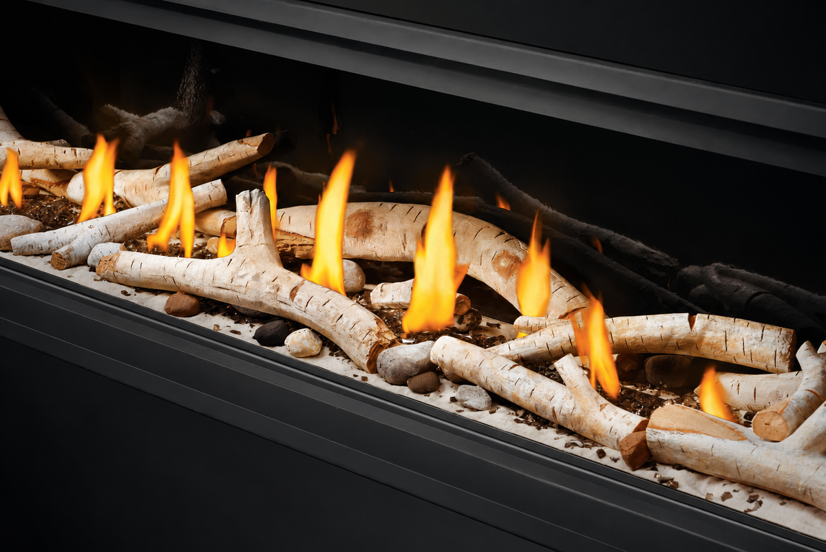 Napoleon Vector LV74 Single Sided 74" Direct Vent Linear Gas Fireplace with Electronic Ignition