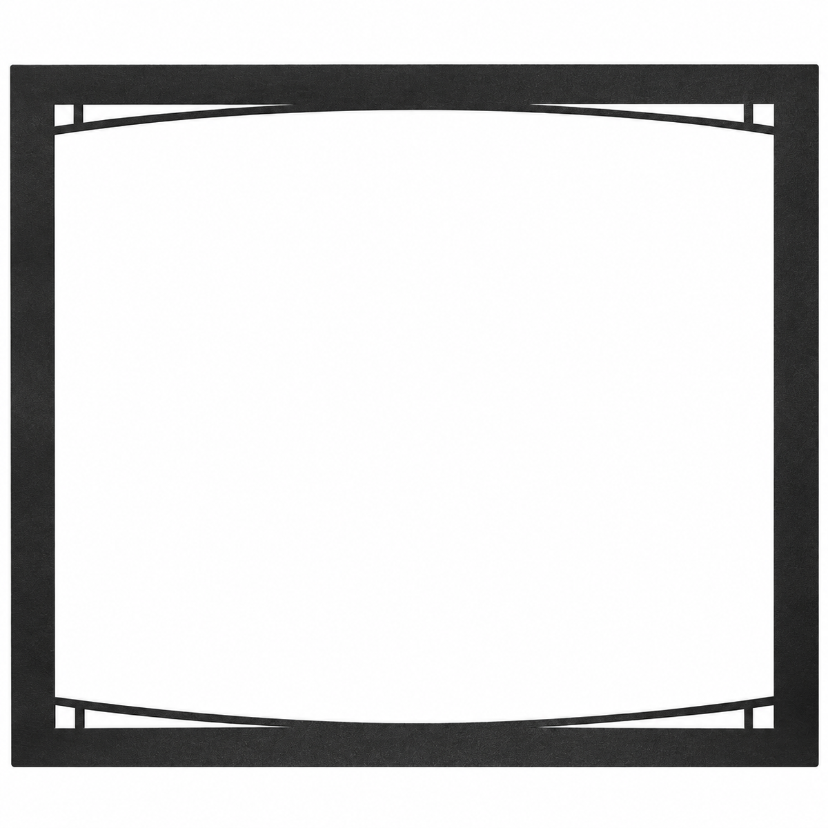 Napoleon ZEX36BK Black Zen Design Decorative Front for 36" Elevation Direct Vent Fireplace