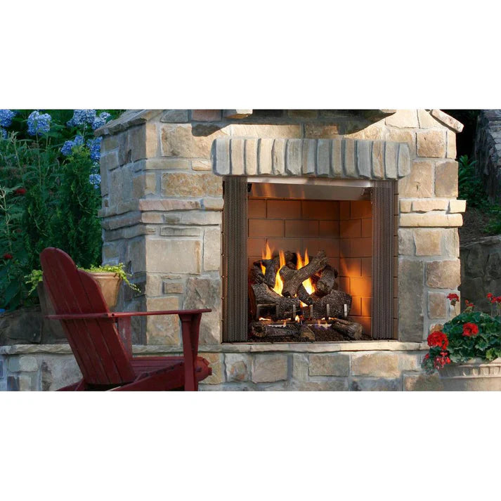 Majestic Castlewood Outdoor Traditional 42" Wood Burning Fireplace