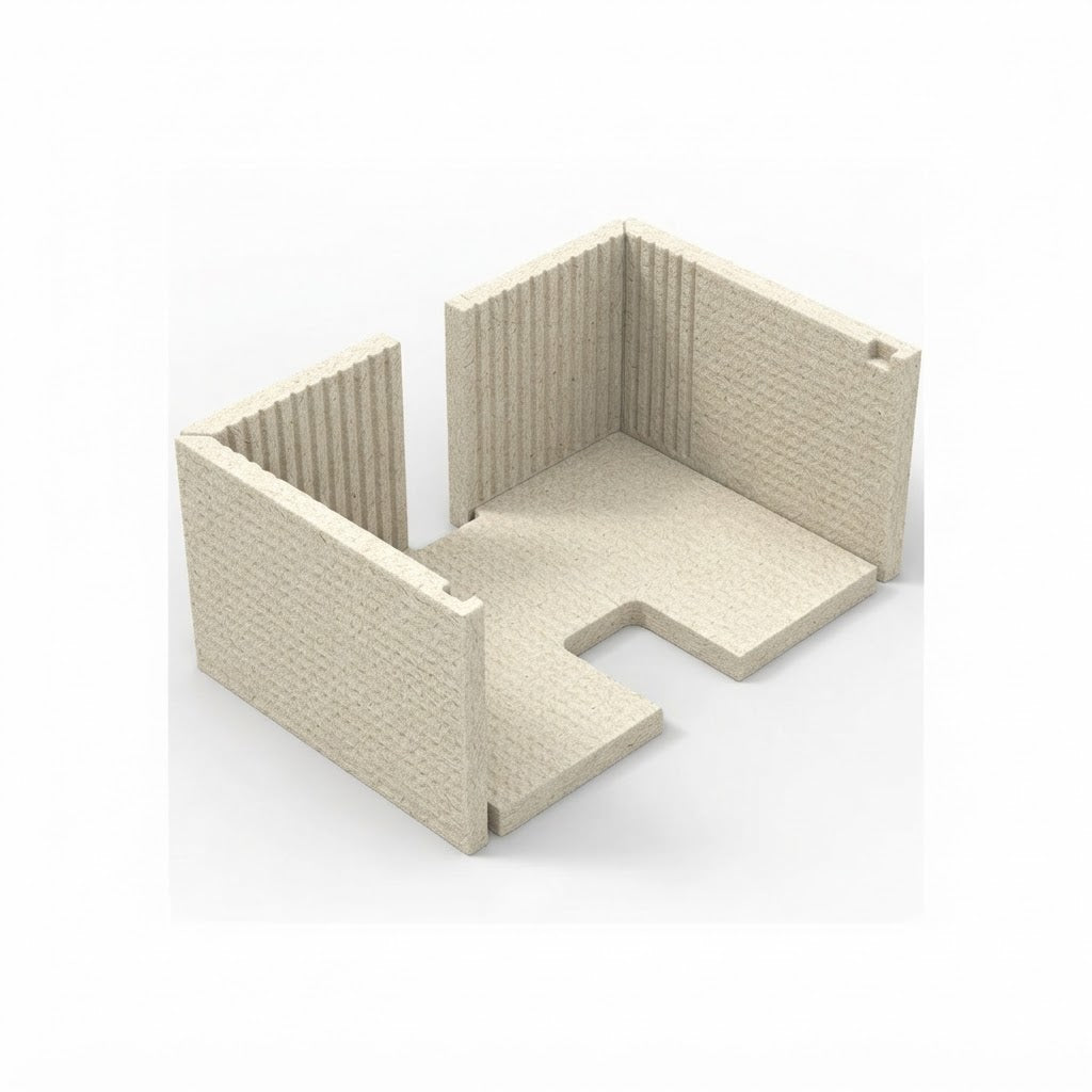Osburn AC01236 Moulded Refractory Panel Kit for Steel or Soapstone Base