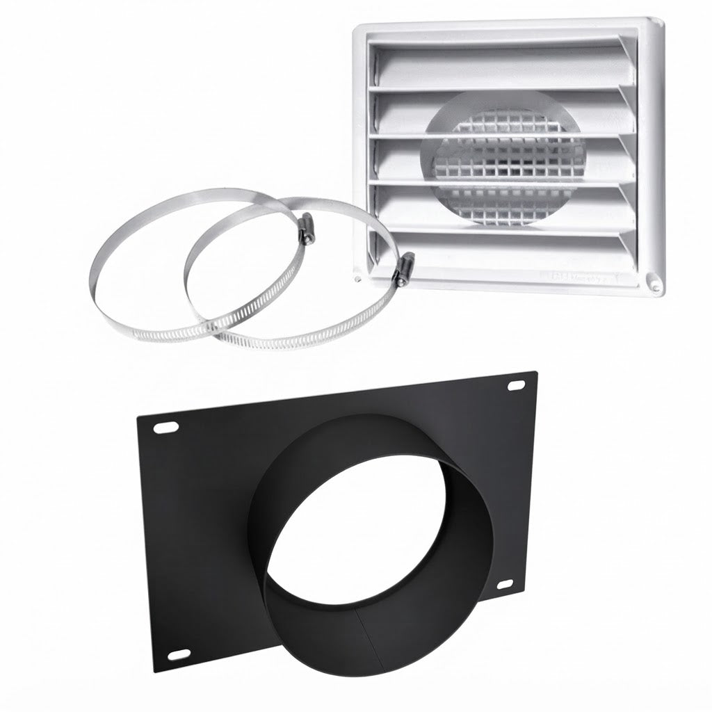 Osburn AC01336 5" Fresh Air Intake Kit for Wood Stove on Pedestal