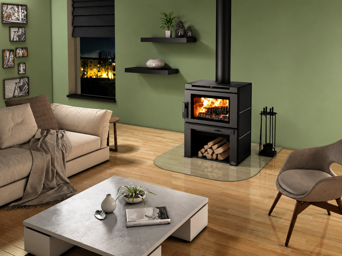 Osburn Matrix OB02032 EPA Certified Freestanding Large Wood Burning Stove