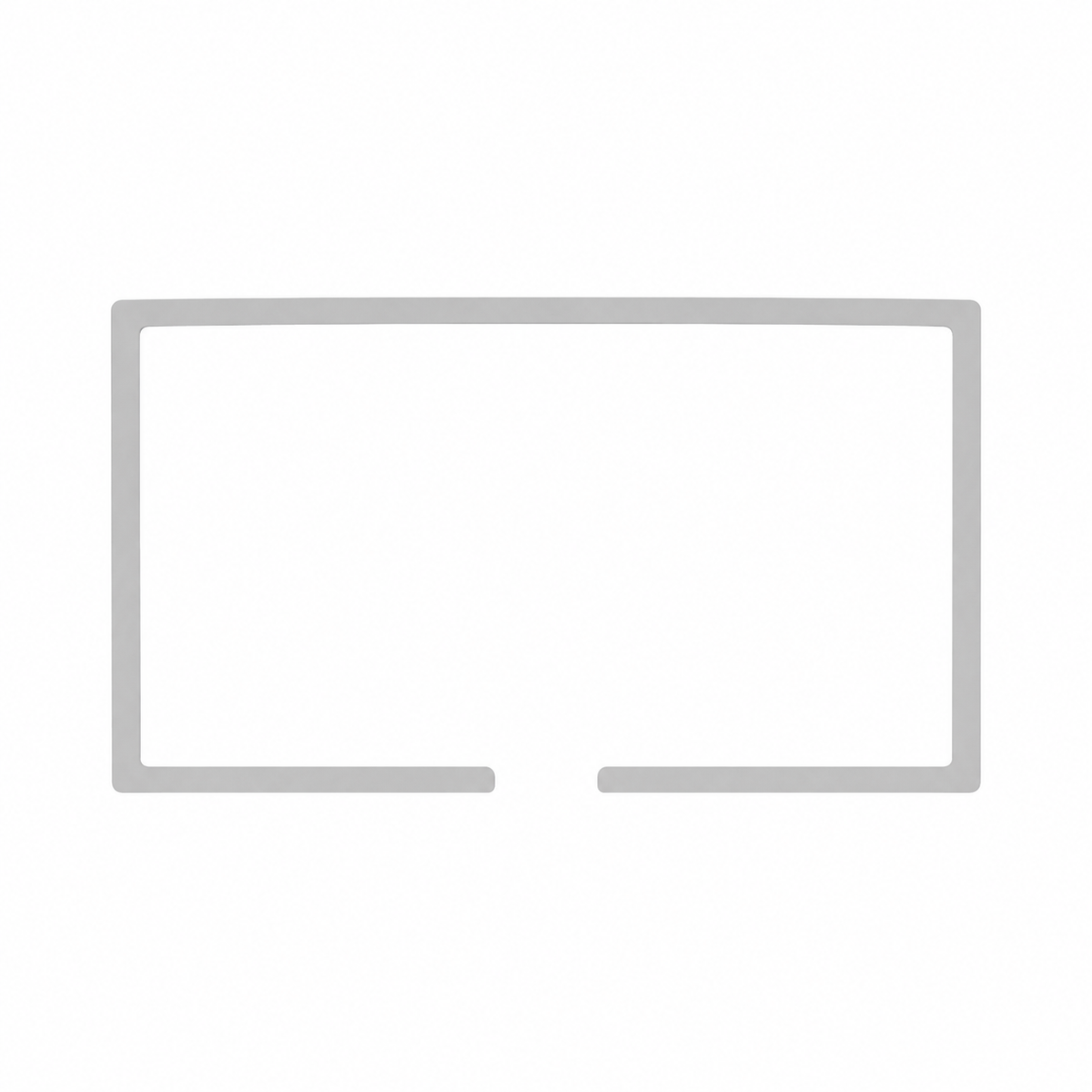 Osburn OA10622 Brushed Nickel Door Overlay for Everest II Wood Fireplace