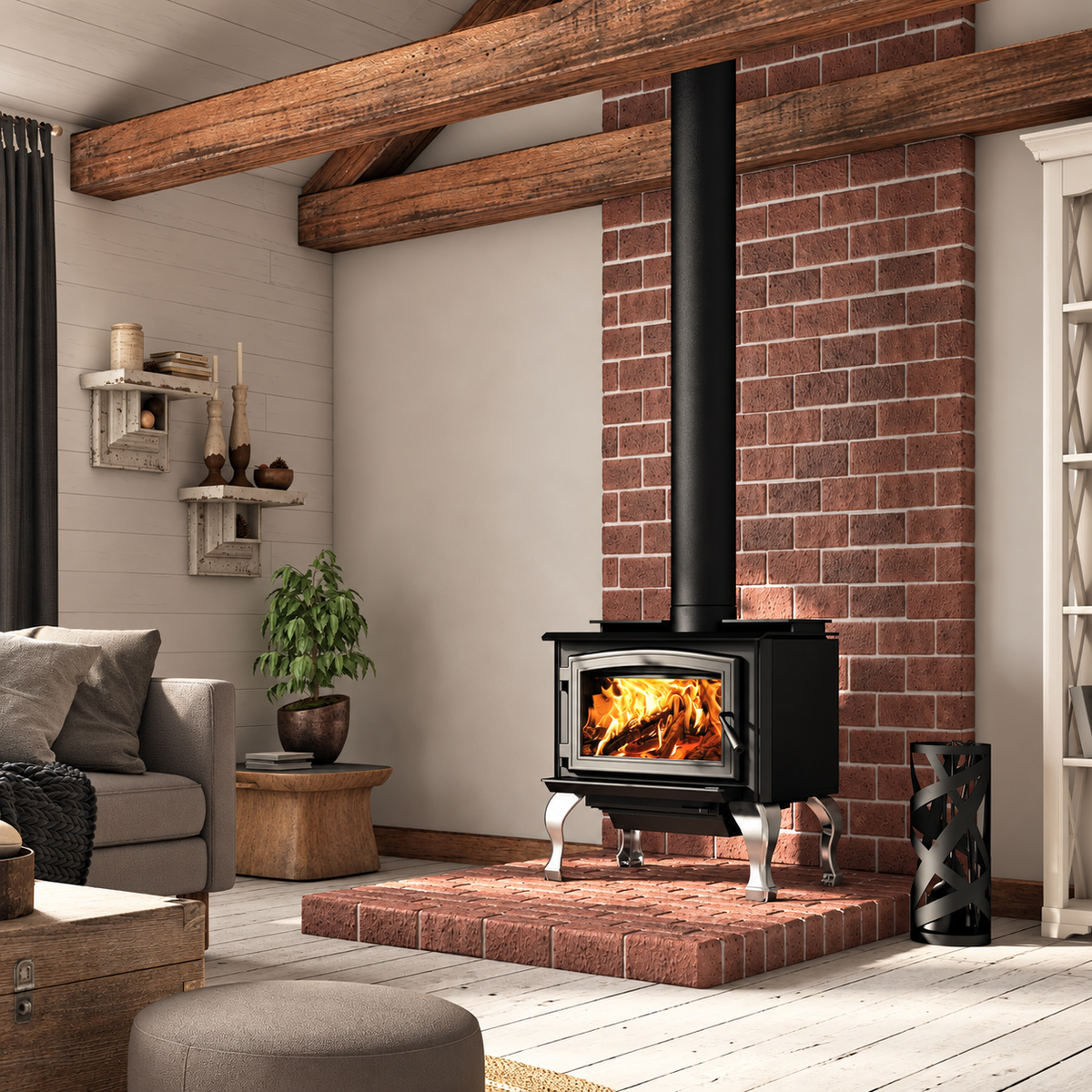 Osburn OB01700 EPA Certified Freestanding Medium Wood Burning Stove