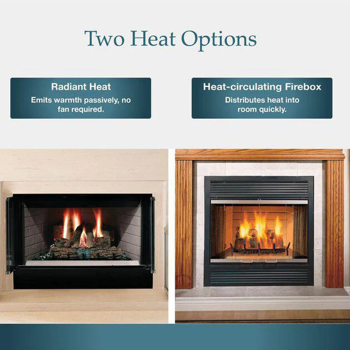 Majestic Sovereign Heat Circulating Traditional 36" Wood Burning Fireplace